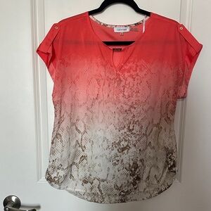 Calvin Klein Short Sleeve Blouse
